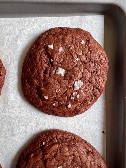 CHOCOLATE SALTED RYE  (BROWNIE COOKIE)